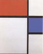 Piet Mondrian Composition No II Composition with Blue and Red (mk09) oil on canvas